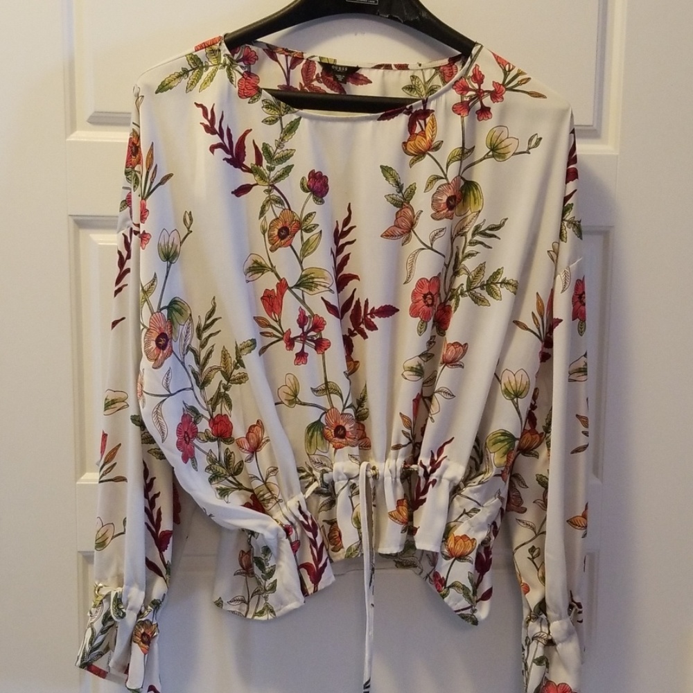Guess LS floral blouse
